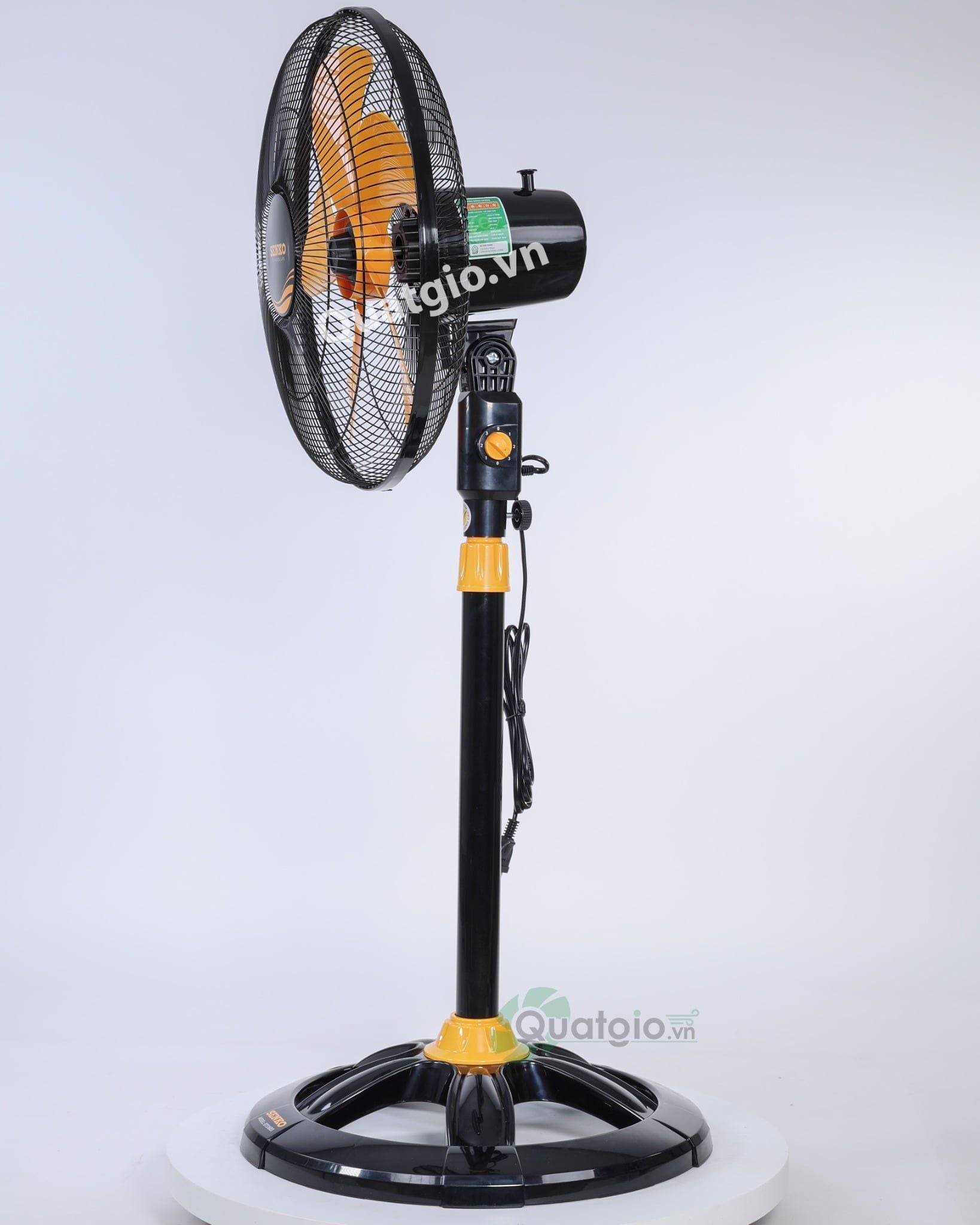 [ New 2026 ] Quạt đứng Senko DTS1603 - 60W - (Đen cam/Kem nâu)