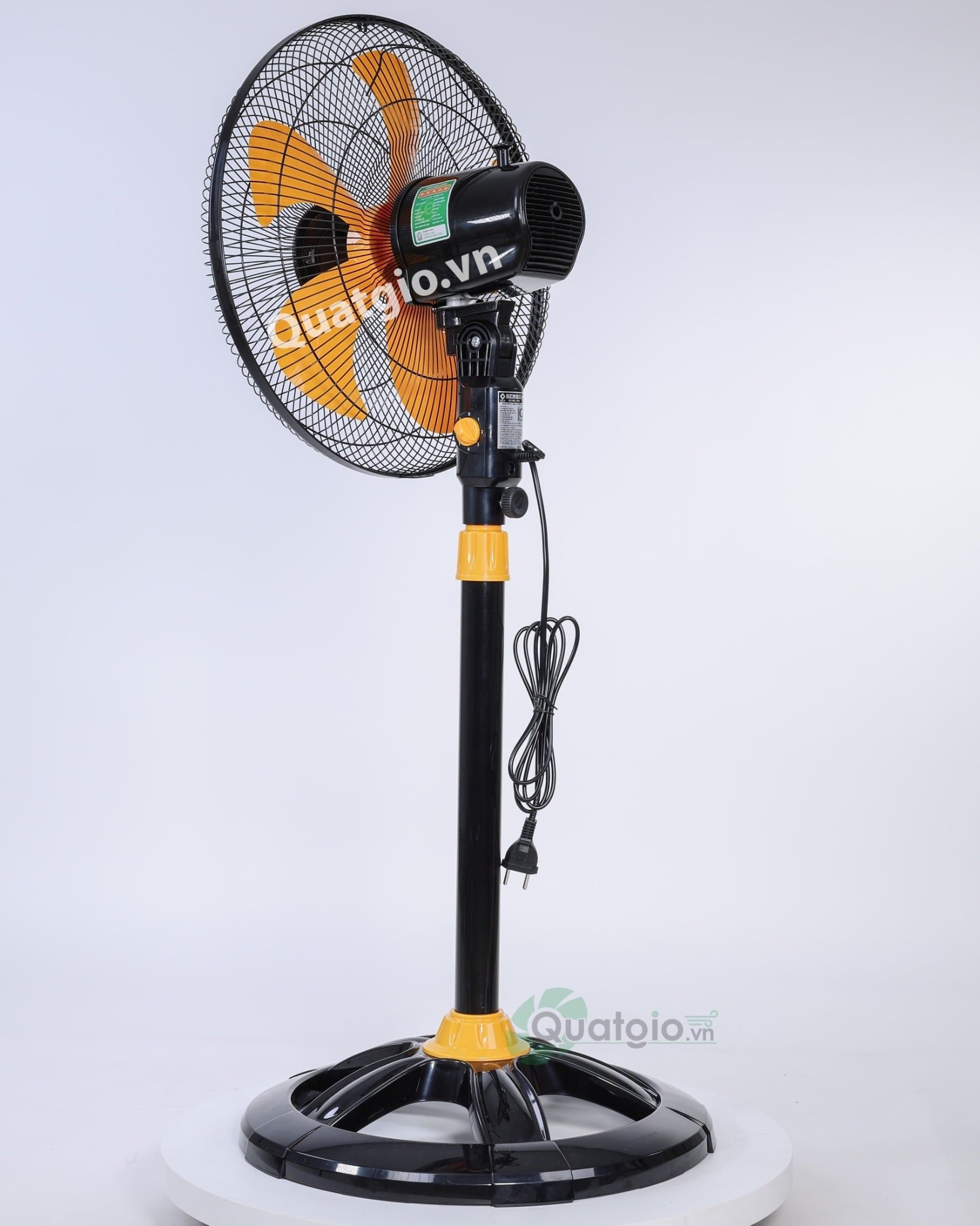 [ New 2026 ] Quạt đứng Senko DTS1603 - 60W - (Đen cam/Kem nâu)