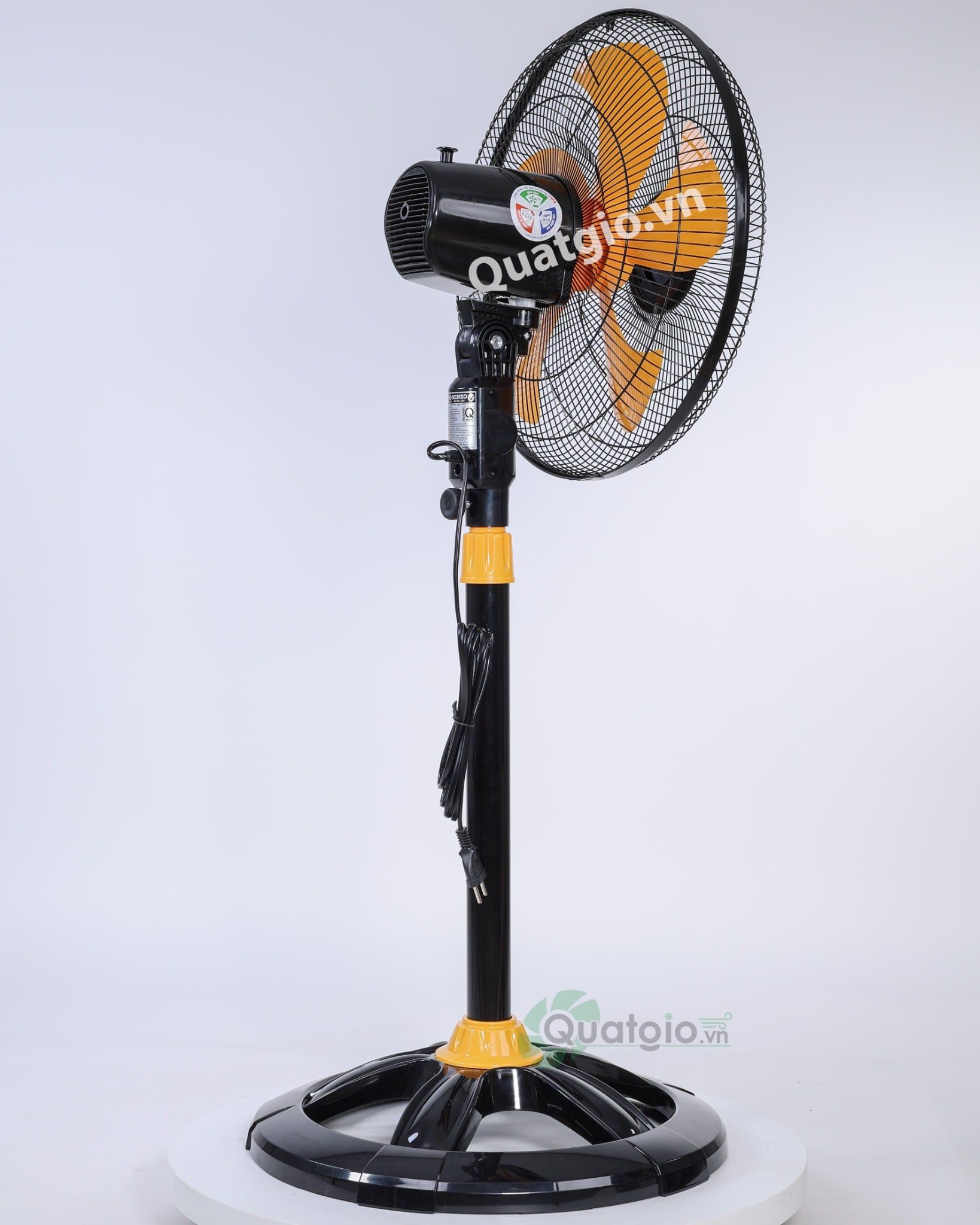 [ New 2026 ] Quạt đứng Senko DTS1603 - 60W - (Đen cam/Kem nâu)