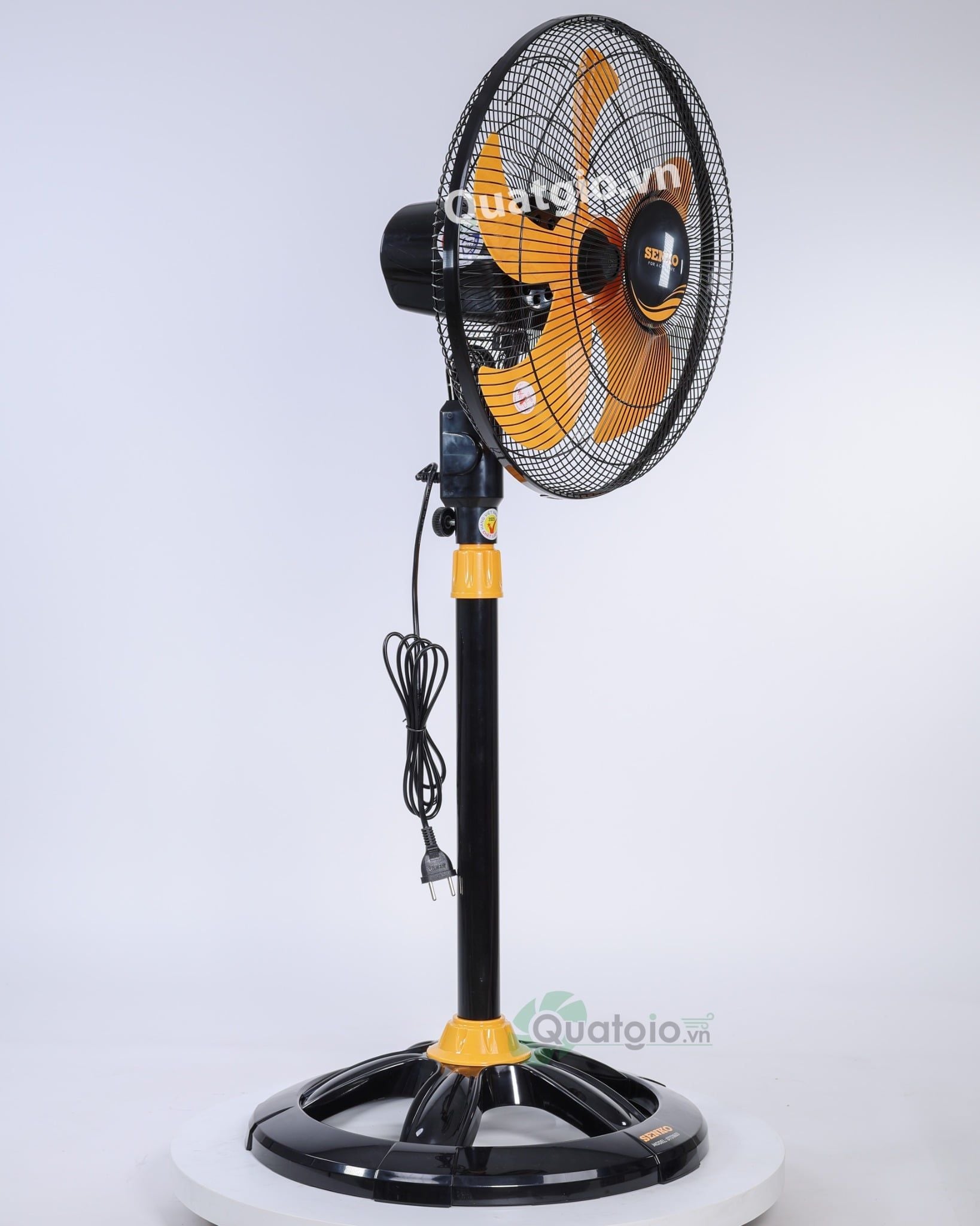 [ New 2026 ] Quạt đứng Senko DTS1603 - 60W - (Đen cam/Kem nâu)