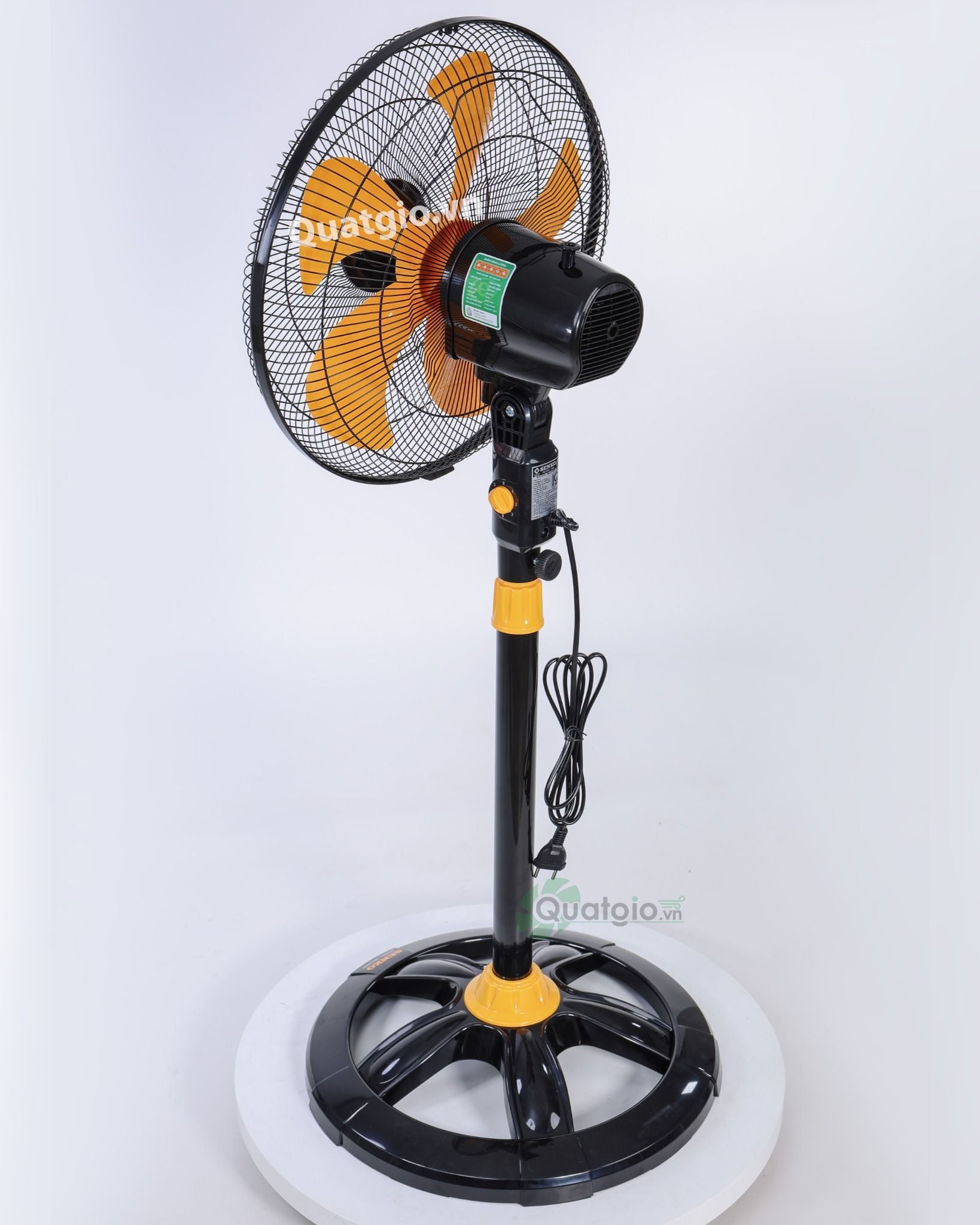 [ New 2026 ] Quạt đứng Senko DTS1603 - 60W - (Đen cam/Kem nâu)