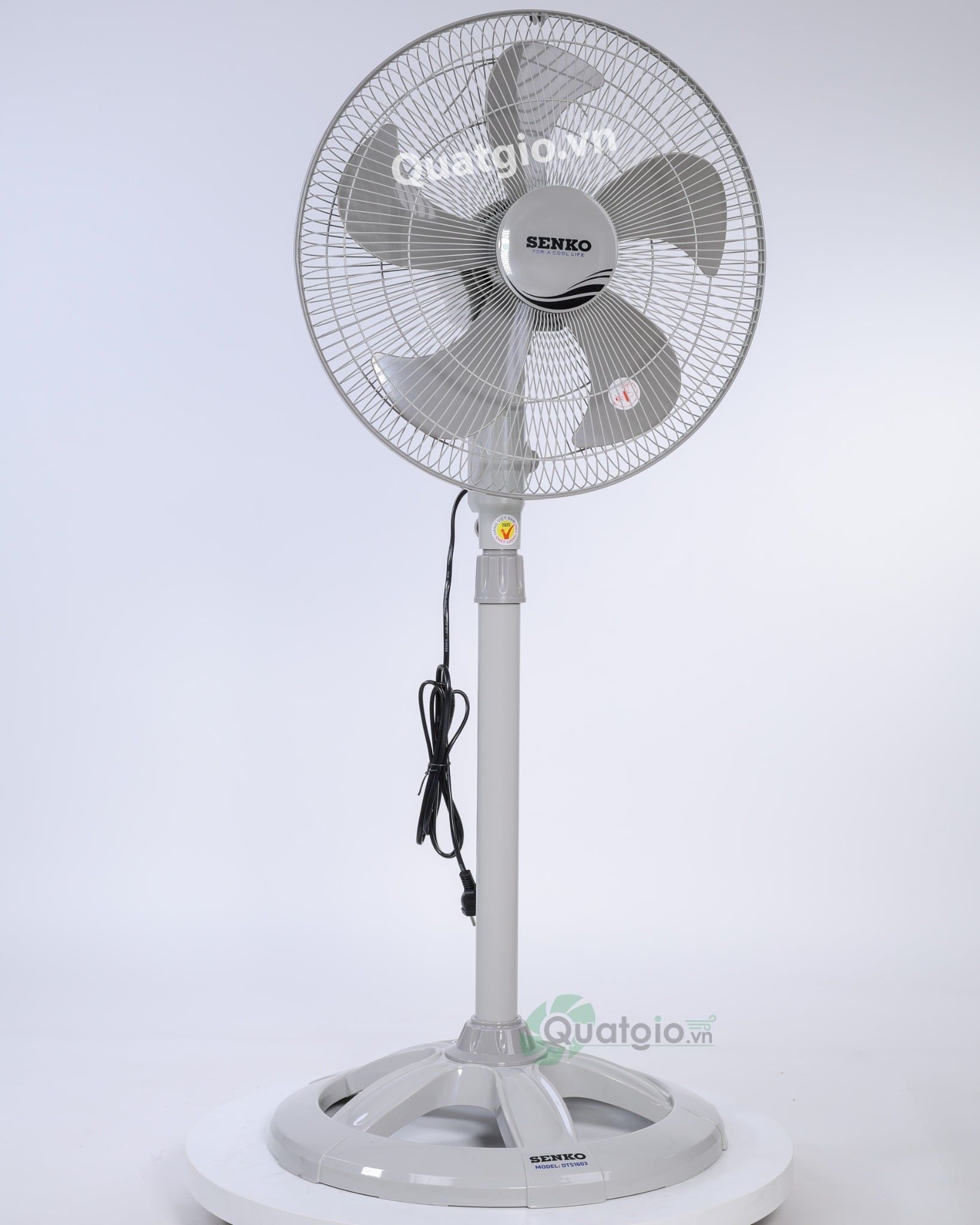 [ New 2026 ] Quạt đứng Senko DTS1603 - 60W - (Đen cam/Kem nâu)