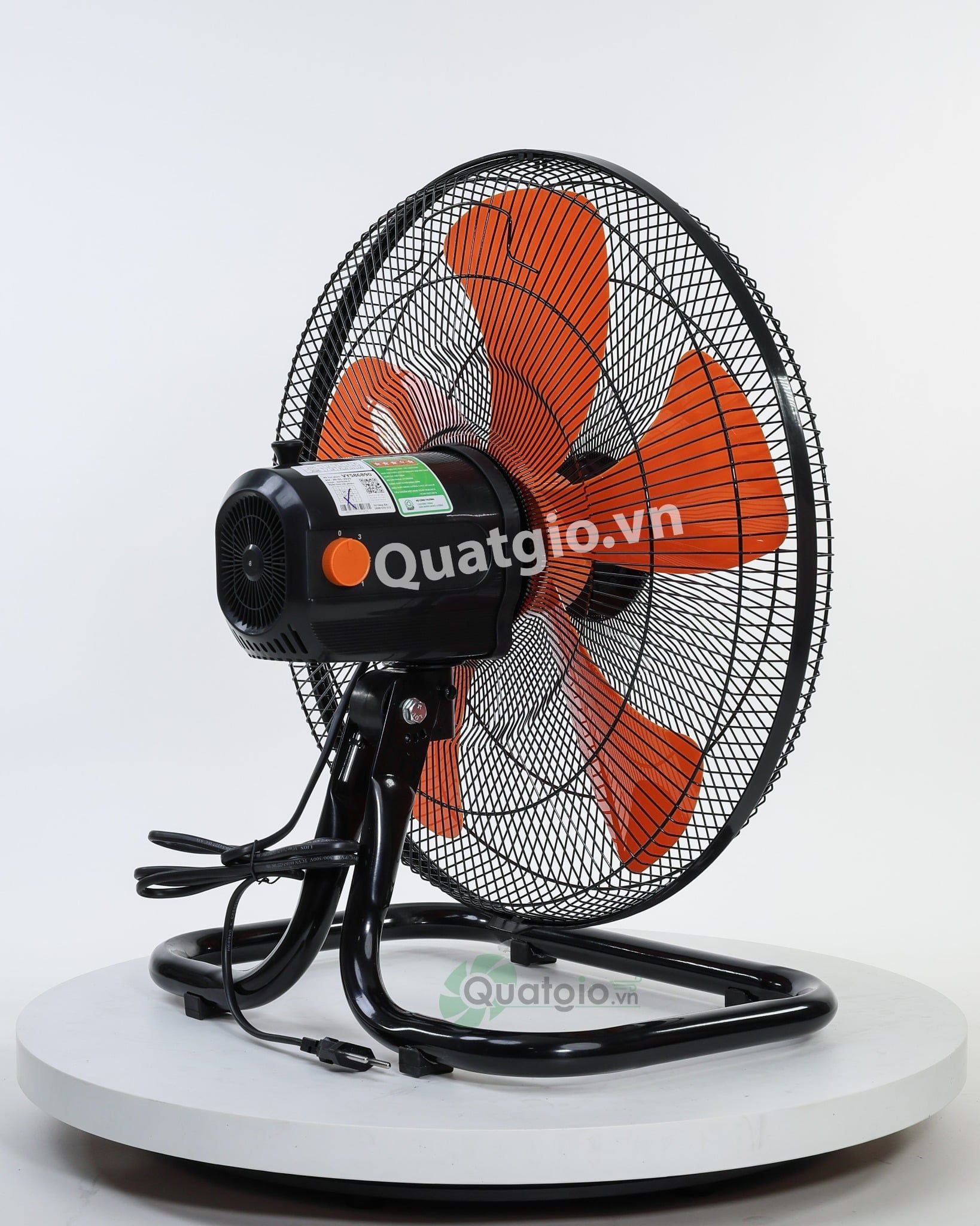 [Hỏa tốc] Quạt sàn Bán Công Nghiệp Asia VY586890 - Đen Cam - 45cm - 80W