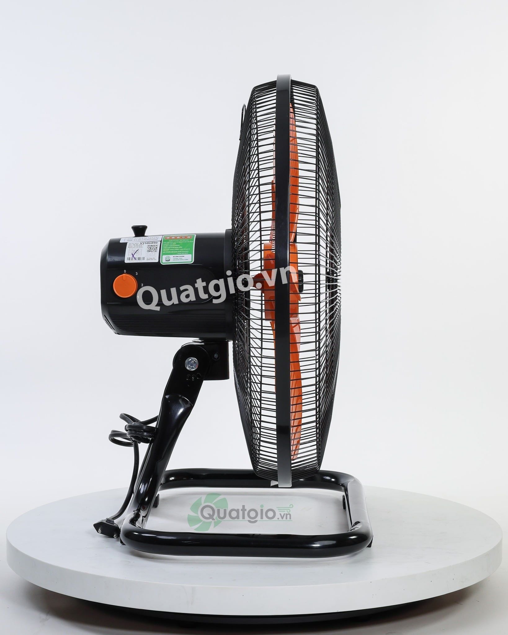 [Hỏa tốc] Quạt sàn Bán Công Nghiệp Asia VY586890 - Đen Cam - 45cm - 80W