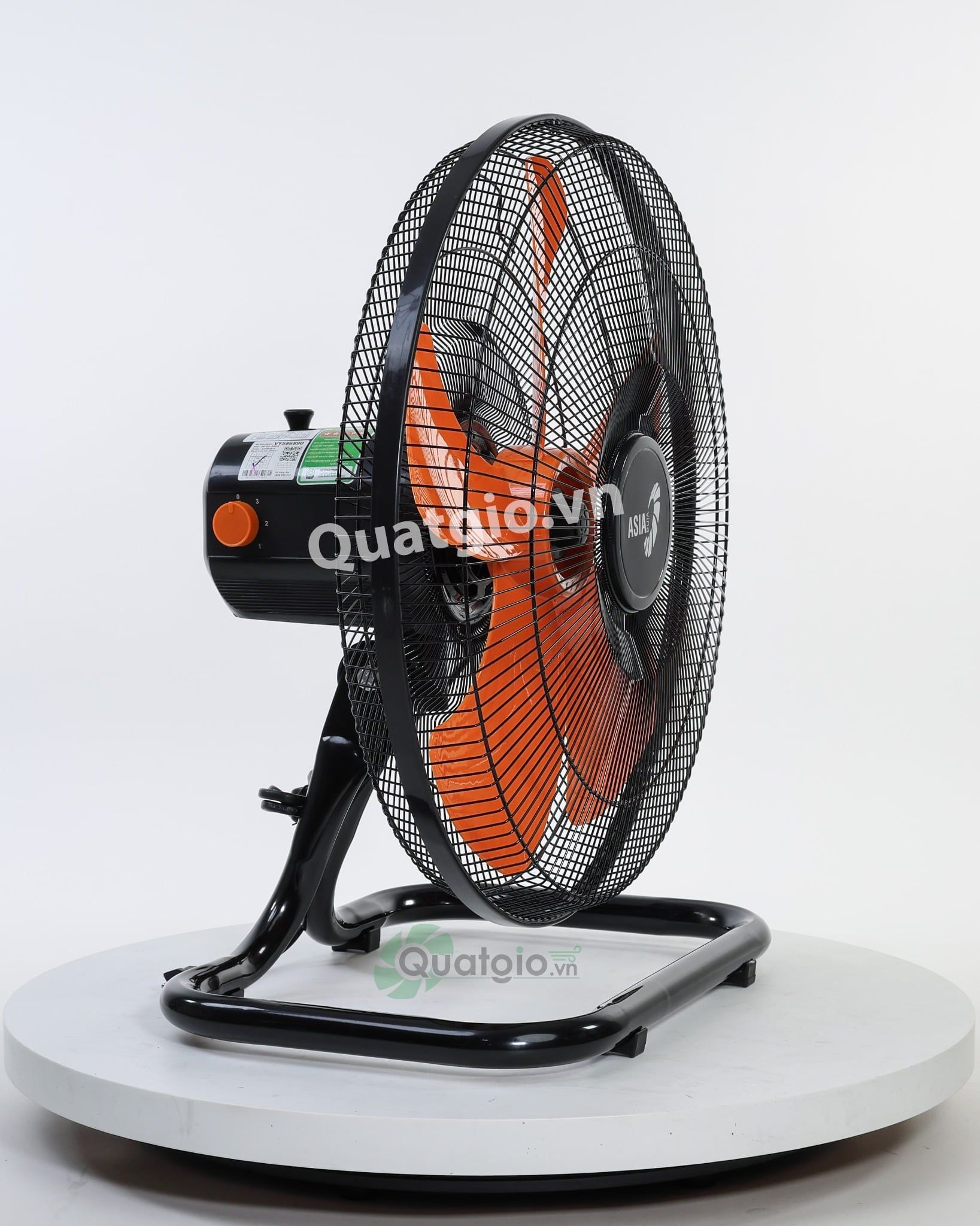 [Hỏa tốc] Quạt sàn Bán Công Nghiệp Asia VY586890 - Đen Cam - 45cm - 80W