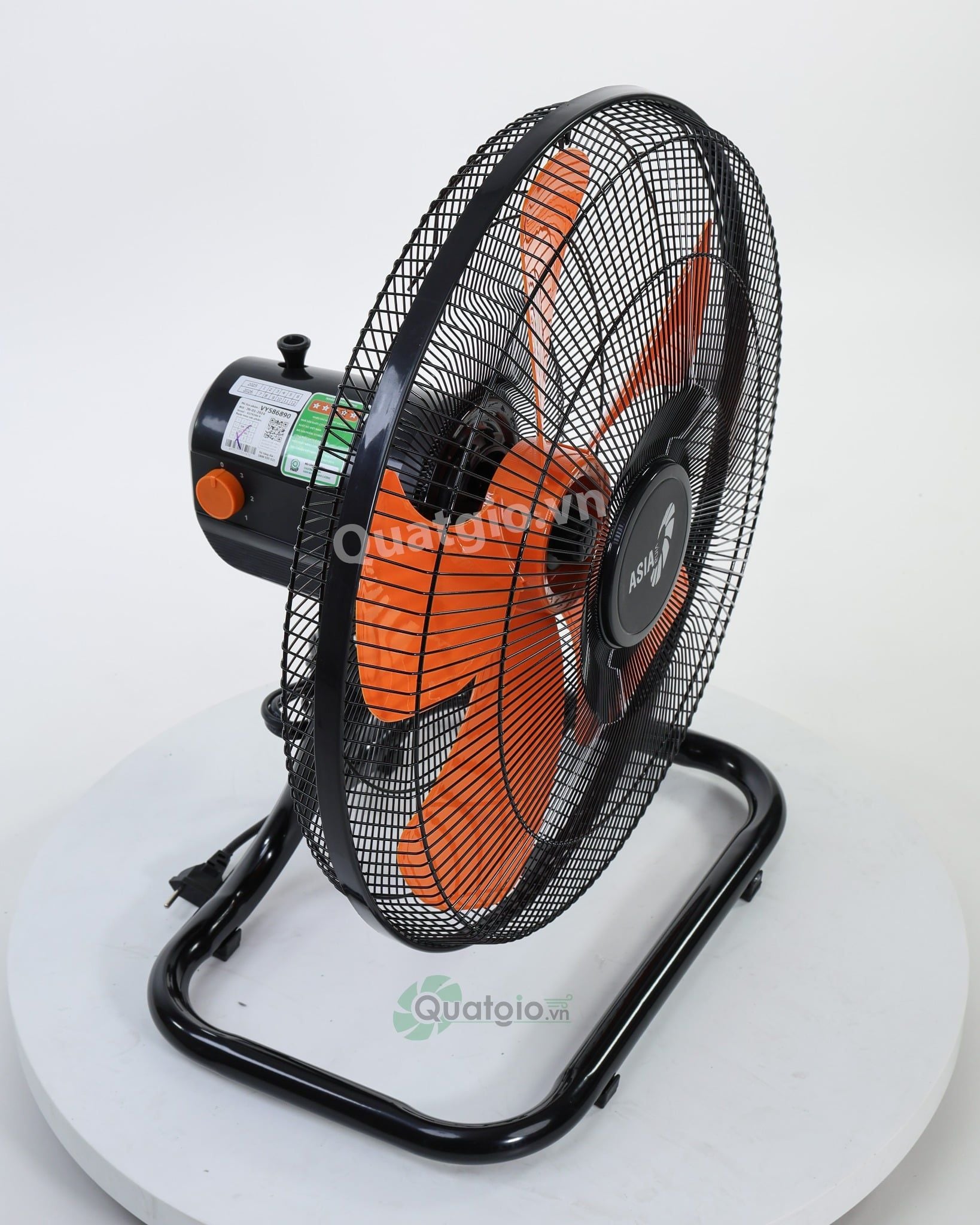 [Hỏa tốc] Quạt sàn Bán Công Nghiệp Asia VY586890 - Đen Cam - 45cm - 80W