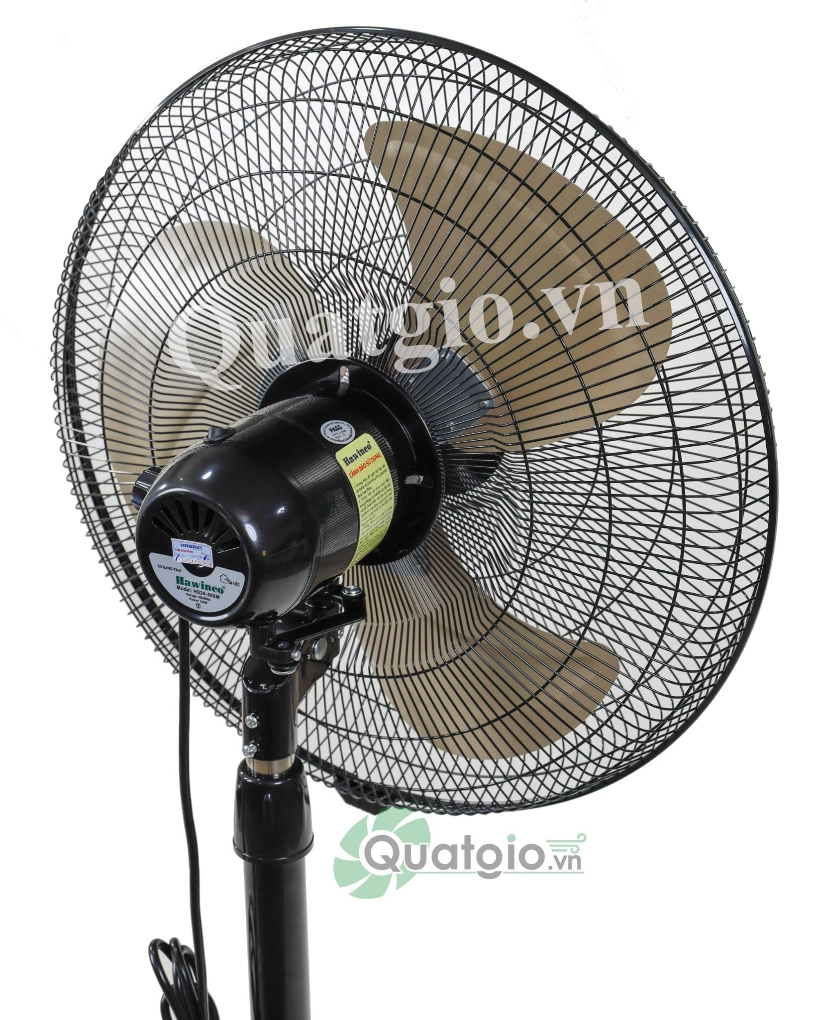 [Hỏa tốc] Quạt đứng Hawin20 HS20-50SM - 145w ( cánh vàng )