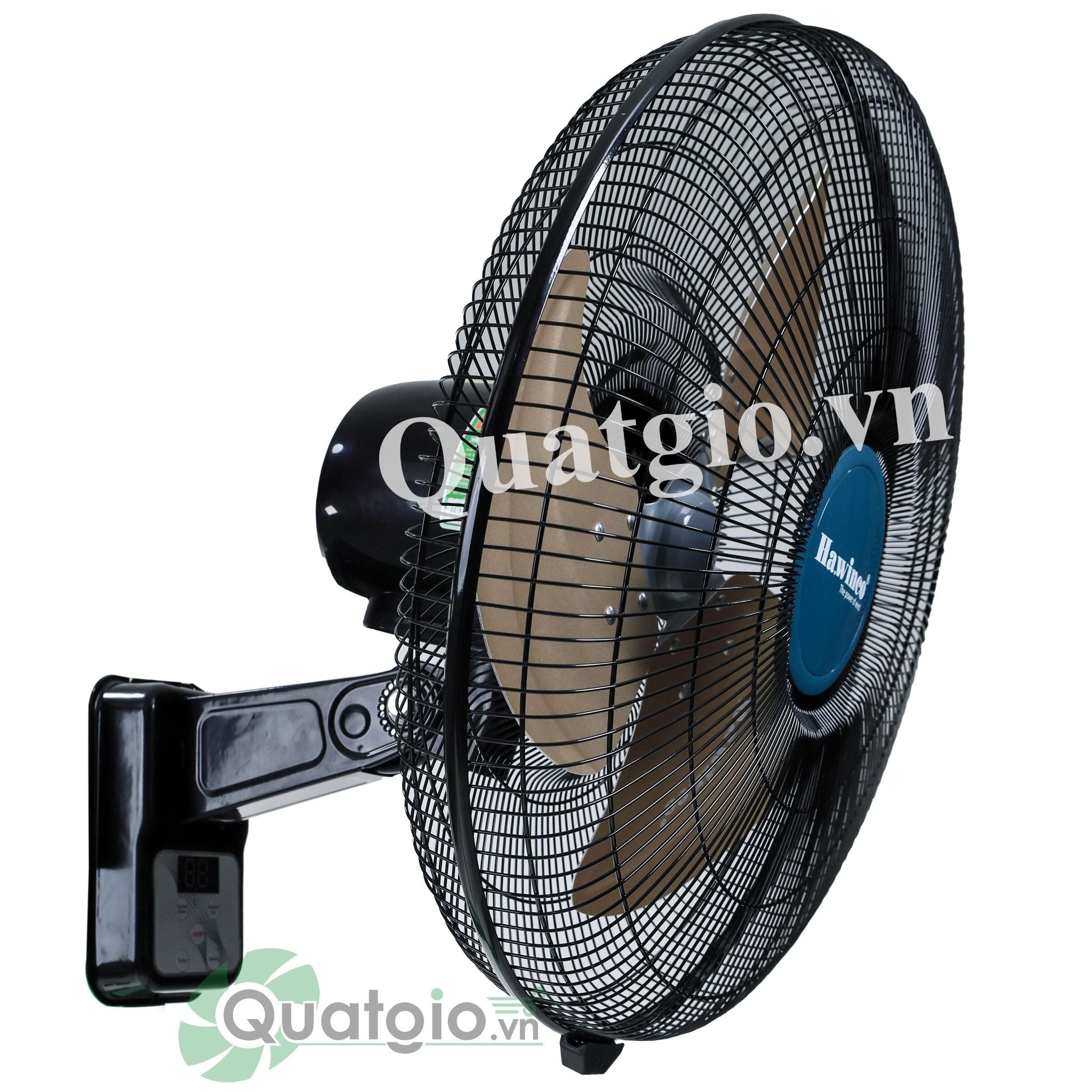 Quạt treo công nghiệp có Remote HW-45DC - 106W ( cánh vàng )