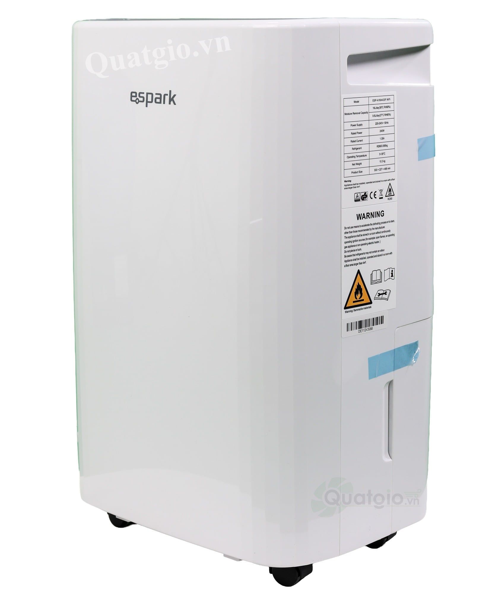 Máy hút ẩm không khí Espark ESP-A16A433F 16 lít