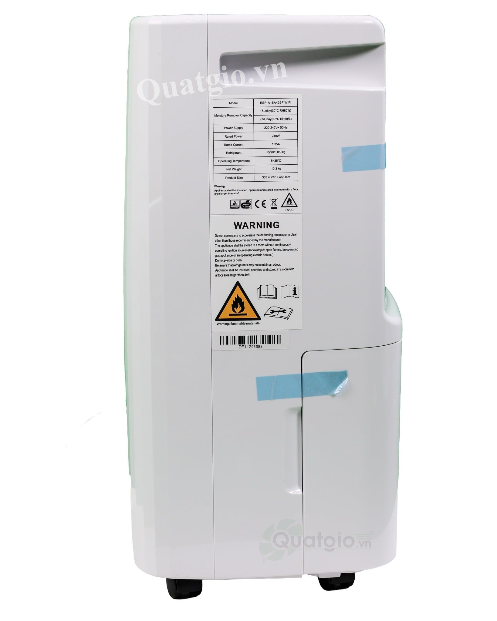 Máy hút ẩm không khí Espark ESP-A16A433F 16 lít