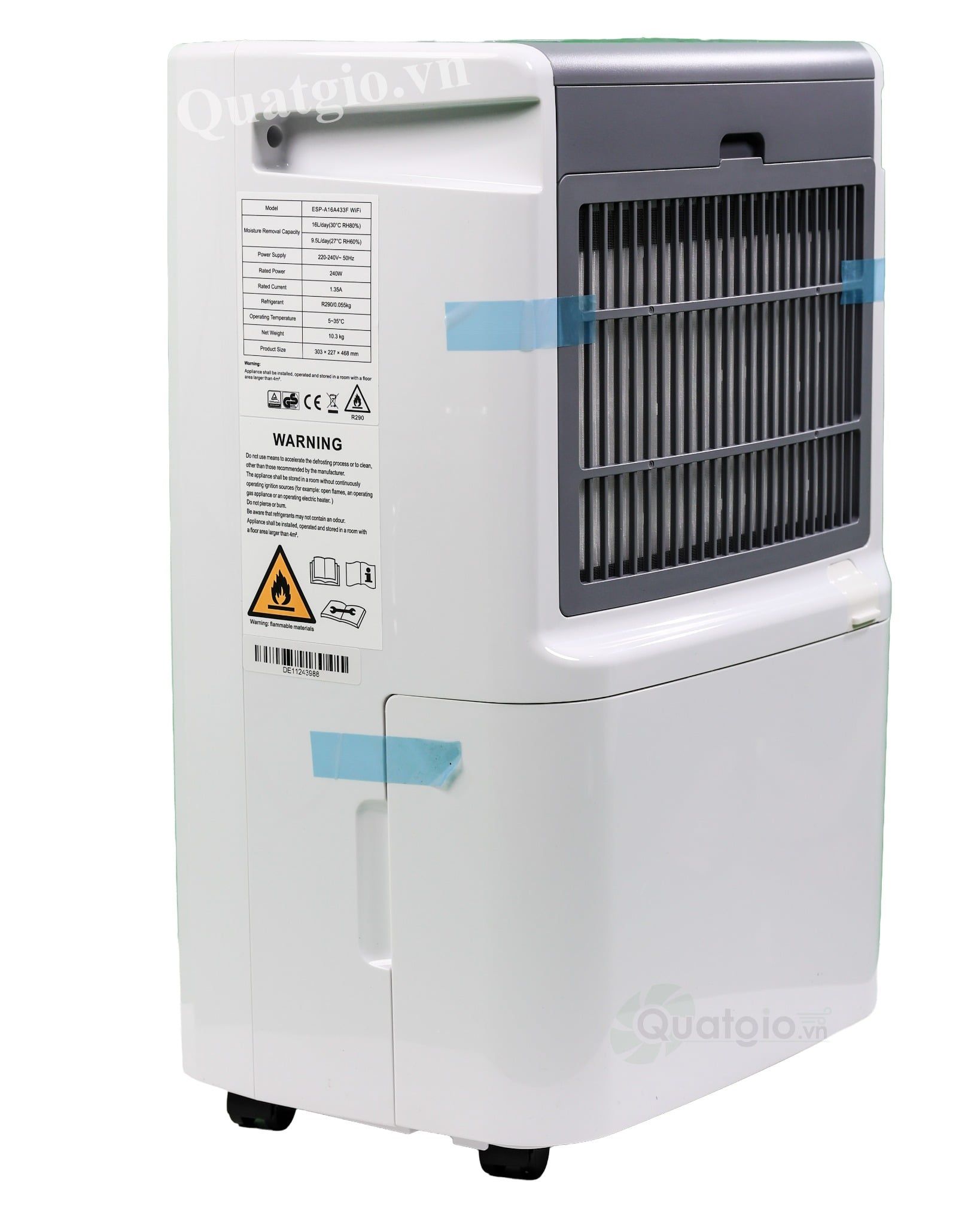 Máy hút ẩm không khí Espark ESP-A16A433F 16 lít