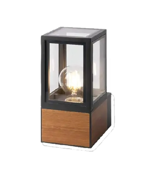 Đèn gắn tường ngoài trời màu gỗ Nanoco NGL3431WD dùng bóng E27 (không kèm bóng)