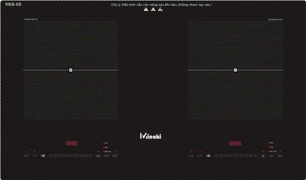 BẾP ĐIỆN TỪ ĐÔI MINAKI MKB-68