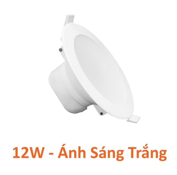 Đèn LED Downlight âm trần Nanoco 12W thân PC (khoét lỗ Ø120)
