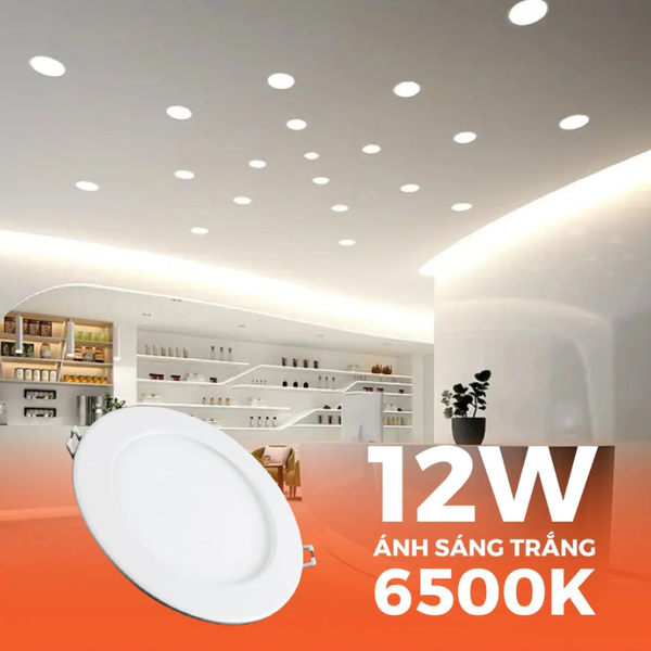 Đèn LED Slim Panel âm trần Nanoco Mira 12W (khoét lỗ Ø135)