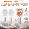 Vợt muỗi sạc điện Nanoco NMR101 có đèn LED