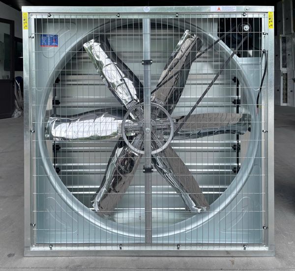 Quạt thông gió vuông Omysu BMF1380 (Vỏ-Vanh Tôn Kẽm, Cánh Inox, Chớp Kẽm) - HÀNG GIÁ RẺ