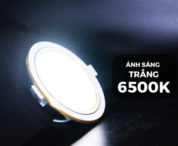 Đèn LED Slim Panel âm trần Nanoco Hera 9W viền vàng (khoét lỗ Ø110)