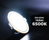 Đèn LED Slim Panel âm trần Nanoco Hera 9W viền vàng (khoét lỗ Ø110)