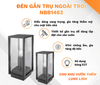 Đèn gắn trụ ngoài trời Nanoco NBB1463 dùng bóng E27 (không kèm bóng)