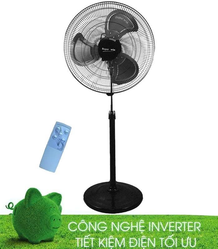 Quạt đứng Inverter SuperWin QD45-IN / QD50-IN - Remote - Sải cánh 45 - 50cm