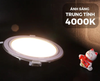 Đèn LED Slim Panel âm trần Nanoco Hera 9W viền bạc (khoét lỗ Ø110)