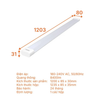 Đèn LED bán nguyệt Oval nhựa Nanoco 70W (1203 mm)