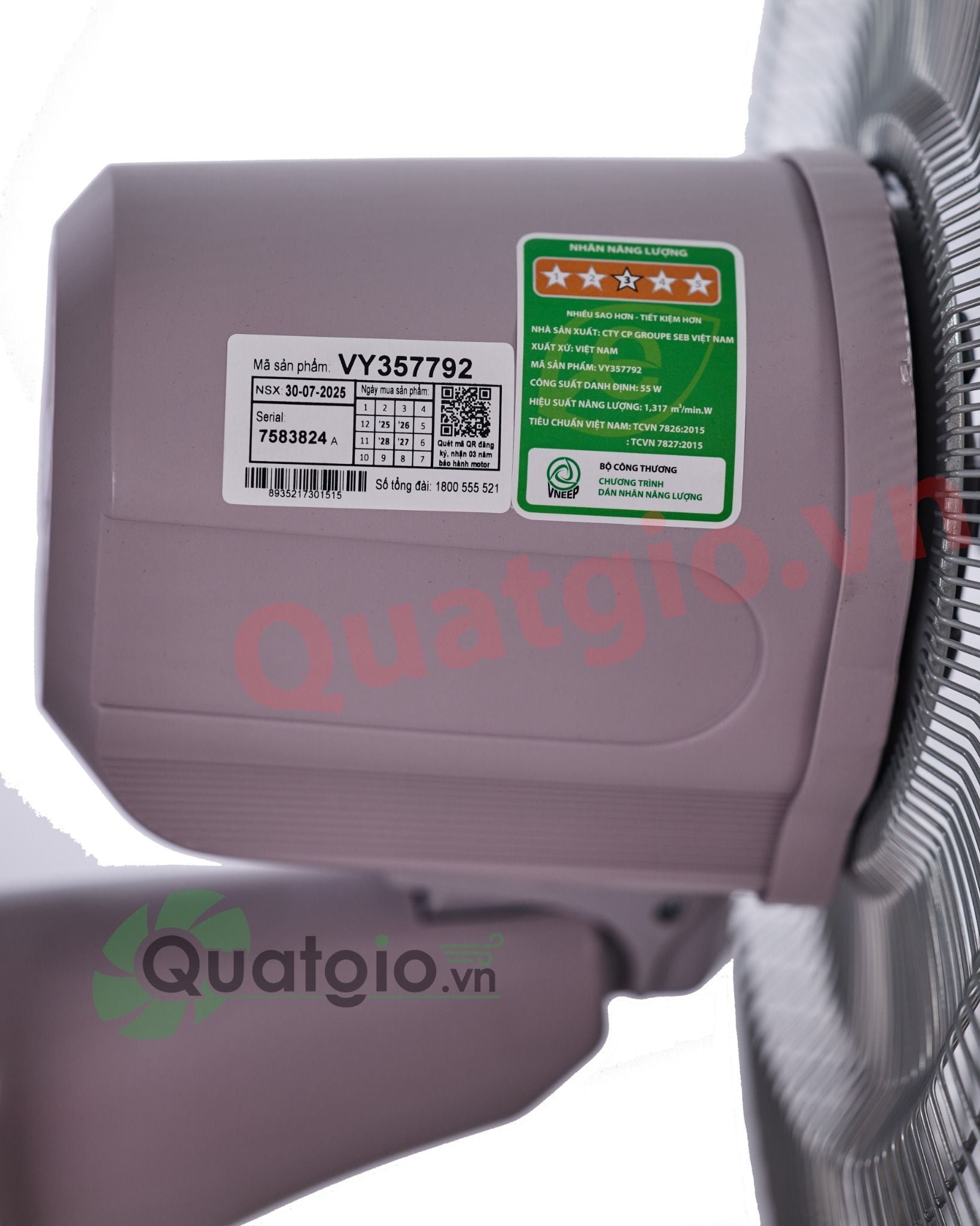 Quạt treo Asia VY357792 / VY357192 - 55w ( Xám, Thiên Thanh)