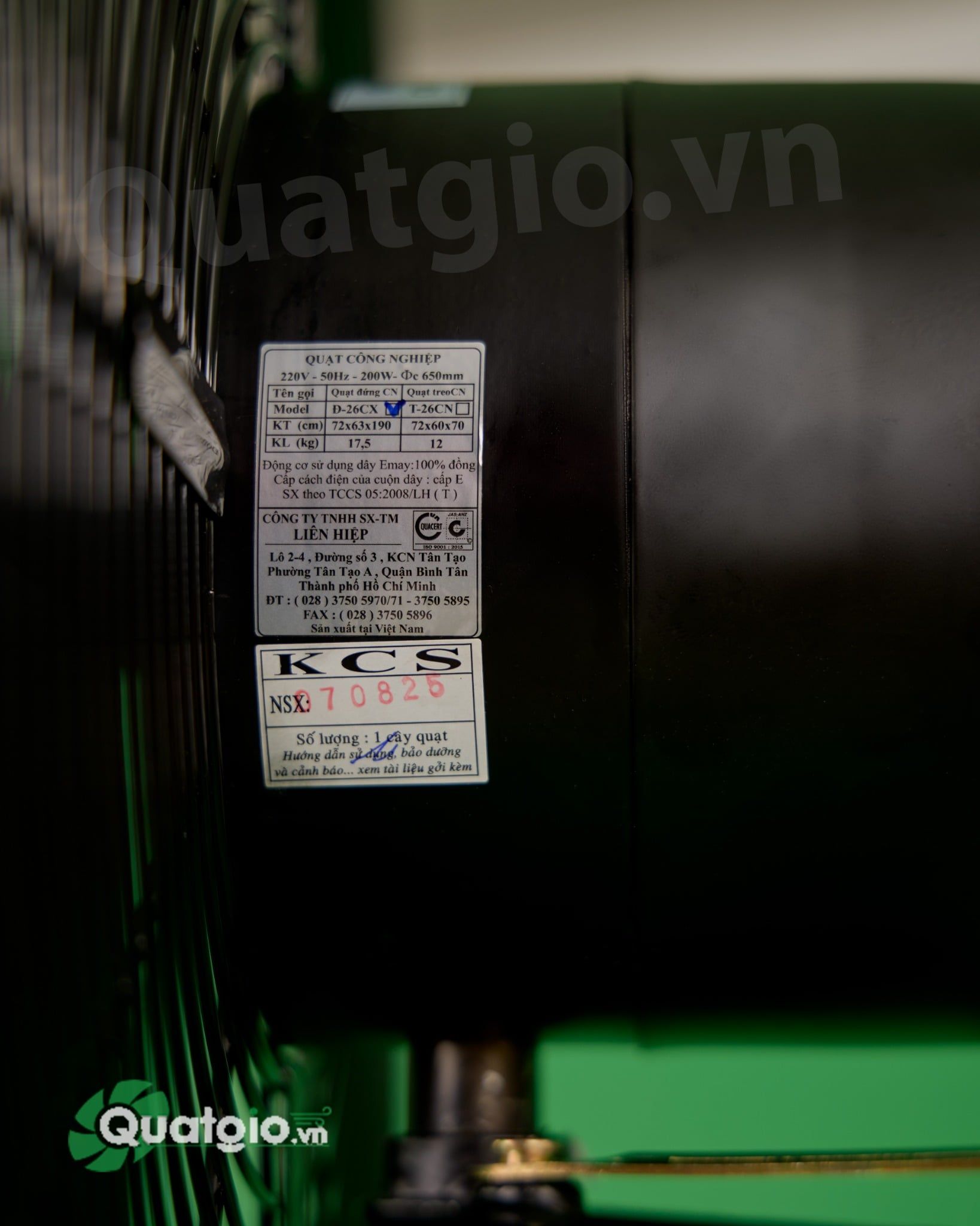 Quạt đứng công nghiệp LIFAN Đ-26CX - 65cm - 200W