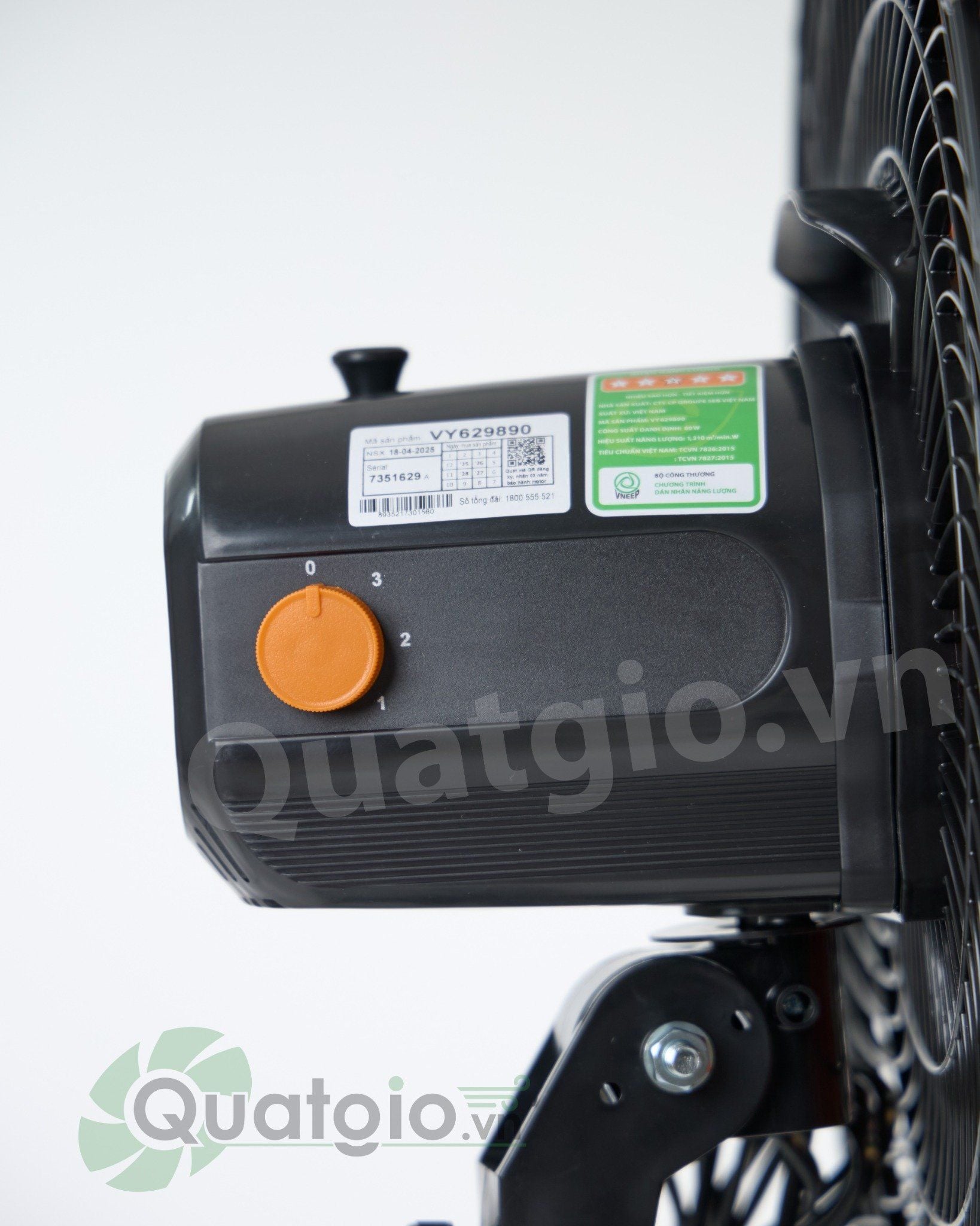 Quạt đứng ASIAvina Turbo X - Đen - VY629890 /  Xám - VY629790 - 40cm - 80w