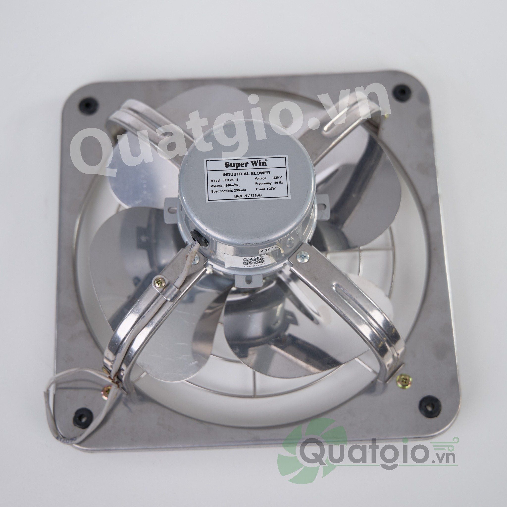 Quạt thông gió vuông inox Superwin FDI 25-4 / FDI 30-4 / FD 35-4 (27W - 34W - 42W)