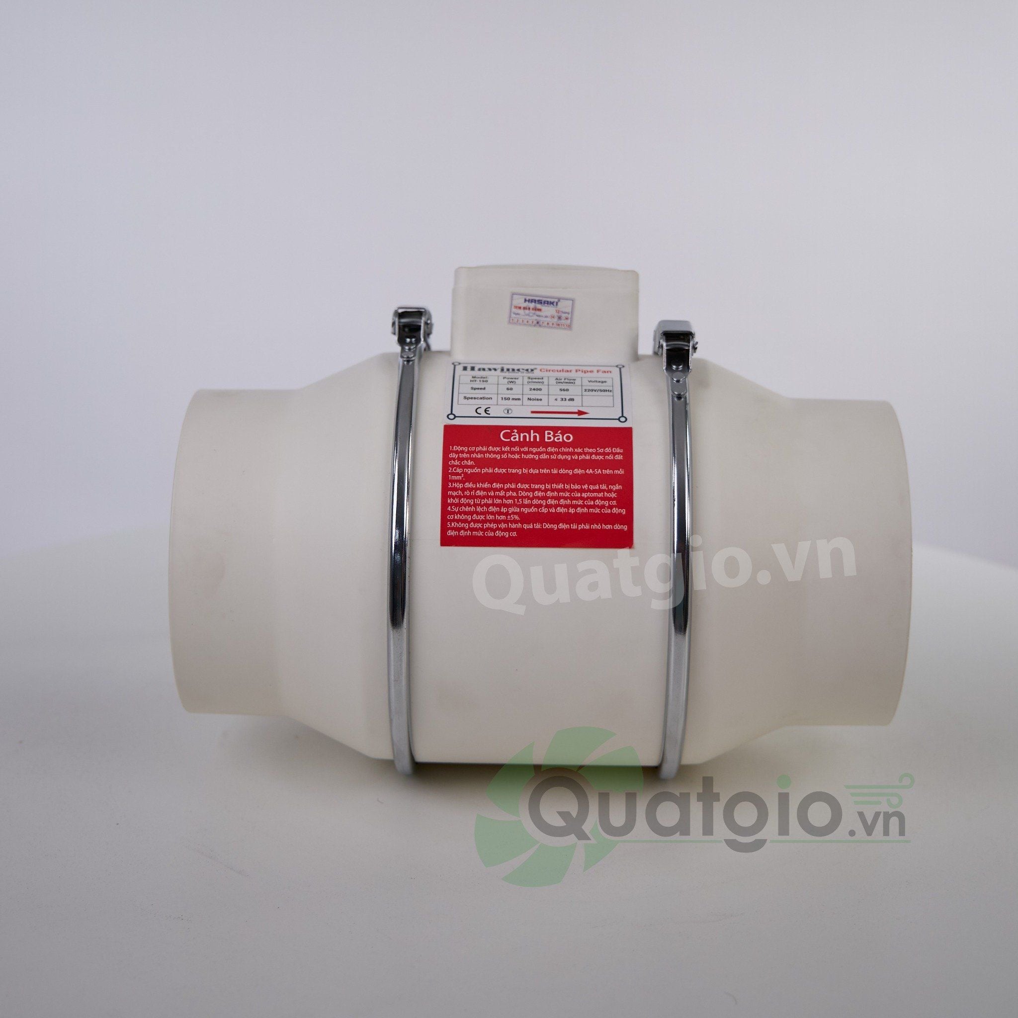 Quạt thông gió nối ống Hawinco HT-100 / HT-150 / HT-200