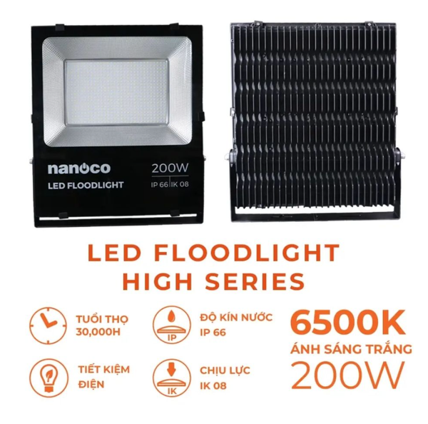 Đèn pha LED Nanoco High Series 200W IP66