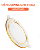 Đèn LED Slim Panel âm trần Nanoco Hera 7W viền vàng (khoét lỗ Ø90)