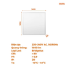 Đèn LED Backlit Office Panel Nanoco Maris 18W (300x300x32)