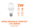 Bóng đèn LED Bulb tròn E27 Nanoco Lite Series 3W