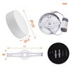Đèn LED ốp trần nổi viền mỏng 3,5 mm Nanoco 12W tròn (Φ120/H39,5)