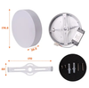 Đèn LED ốp trần nổi viền mỏng 3,5 mm Nanoco 18W tròn (Φ174,5/H39,5)