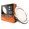 Đèn LED Slim Panel âm trần Nanoco Hera 12W viền vàng (khoét lỗ Ø135)