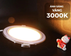 Đèn LED Slim Panel âm trần Nanoco Hera 9W viền bạc (khoét lỗ Ø110)