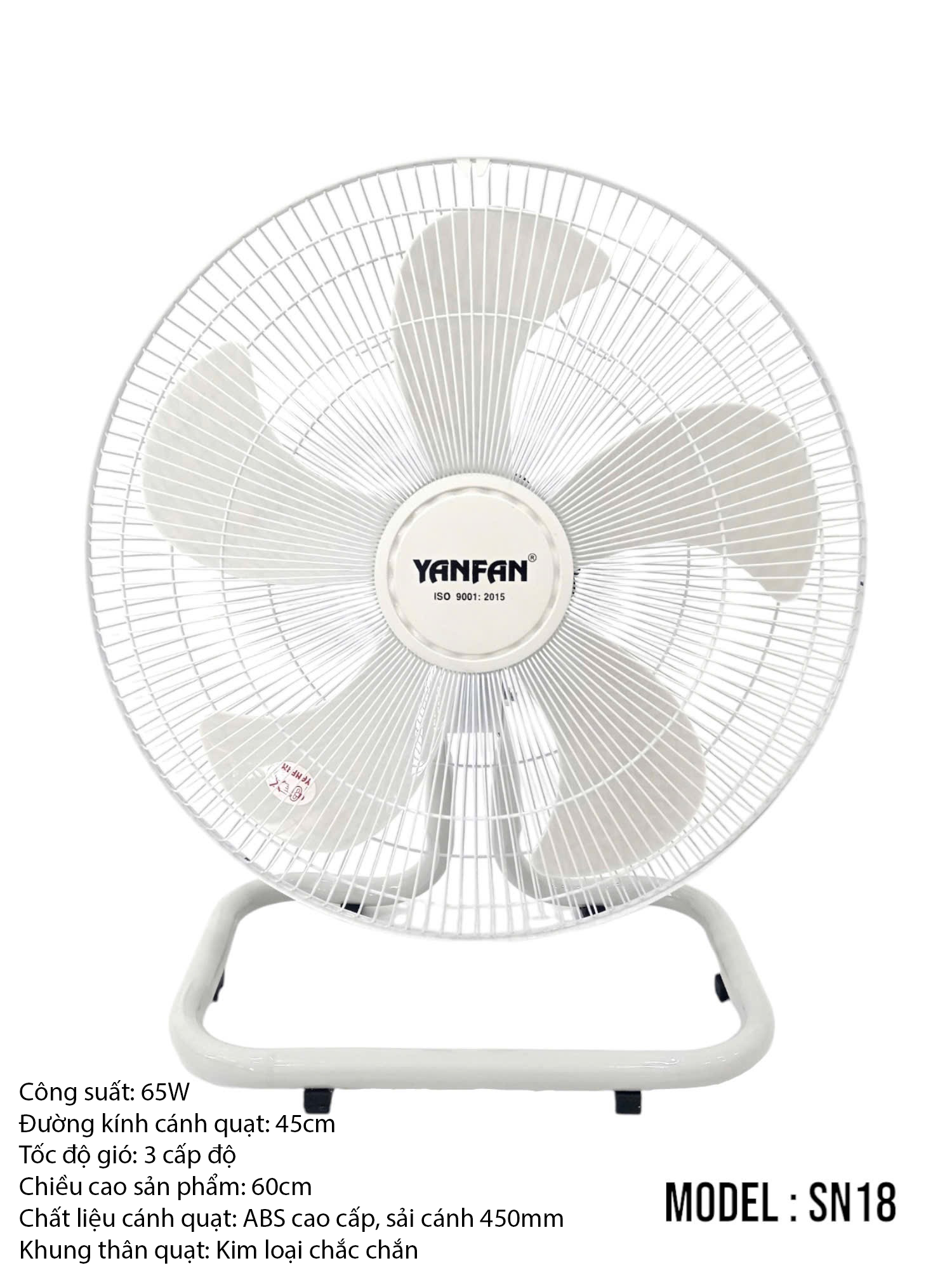 QUẠT SÀN B5 YANFAN SN18 CÔNG SUẤT 65W