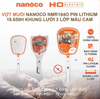 Vợt muỗi sạc điện Nanoco NMR104O (1 đèn LED siêu sáng)