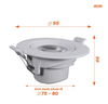 Đèn LED Downlight chỉnh góc Nanoco 7W (khoét lỗ Ø75–80)
