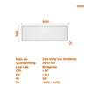 Đèn LED Backlit Office Panel Nanoco Maris 24W (300x600x32)