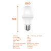 Bóng đèn LED Bulb tròn E27 Nanoco Lite Series 7W