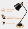 Đèn bàn cổ điển Nanoco NDKC04IB vàng đen (tặng bóng LED bulb 5W E27)
