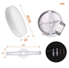 Đèn LED ốp trần nổi viền mỏng 3,5 mm Nanoco 24W tròn (Φ224/H39,5)