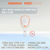 Vợt muỗi sạc điện Nanoco NMR104O (1 đèn LED siêu sáng)