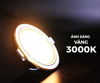 Đèn LED Slim Panel âm trần Nanoco Hera 12W viền vàng (khoét lỗ Ø135)
