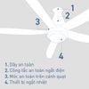 Quạt trần Panasonic F-60FEN 5 cánh động cơ DC - Công nghệ lọc khí nanoe™ X, cảm biến Econavi